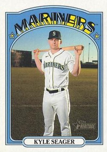 #373 Kyle Seager - Seattle Mariners - 2021 Topps Heritage Baseball