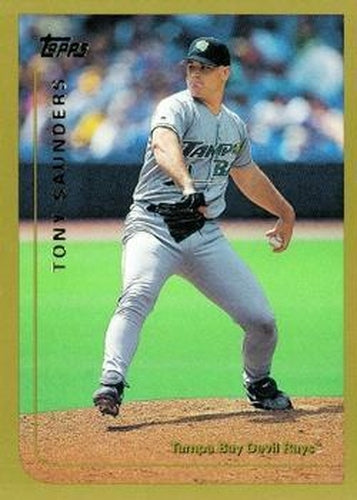 #373 Tony Saunders - Tampa Bay Devil Rays - 1999 Topps Baseball