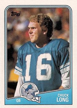 #373 Chuck Long - Detroit Lions - 1988 Topps Football