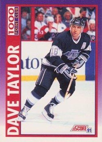 #374 Dave Taylor - Los Angeles Kings - 1991-92 Score American Hockey