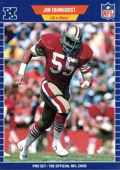 #374 Jim Fahnhorst - San Francisco 49ers - 1989 Pro Set Football