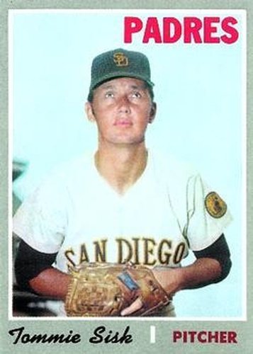 #374 Tommie Sisk - San Diego Padres - 1970 Topps Baseball