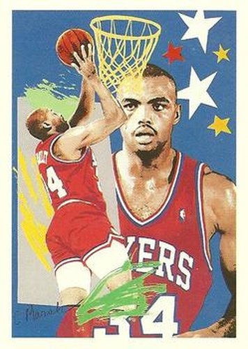#374 Charles Barkley - Philadelphia 76ers - 1990-91 Hoops Basketball
