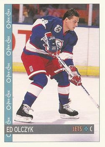 #375 Ed Olczyk - Winnipeg Jets - 1992-93 O-Pee-Chee Hockey