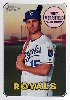 #375 Whit Merrifield - Kansas City Royals - 2018 Topps Heritage Baseball