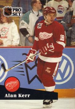 #376 Alan Kerr - 1991-92 Pro Set Hockey