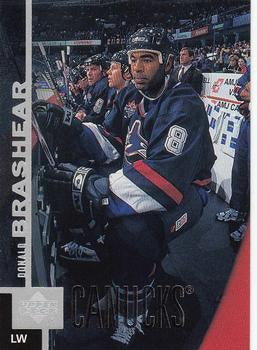 #376 Donald Brashear - Vancouver Canucks - 1997-98 Upper Deck Hockey