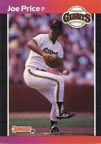 #376 Joe Price - San Francisco Giants - 1989 Donruss Baseball