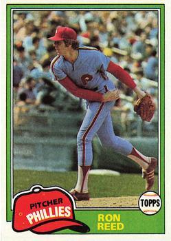 #376 Ron Reed - Philadelphia Phillies - 1981 Topps Baseball