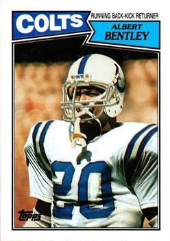 #376 Albert Bentley - Indianapolis Colts - 1987 Topps Football
