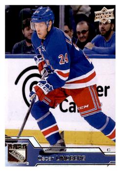 #376 Oscar Lindberg - New York Rangers - 2016-17 Upper Deck Hockey