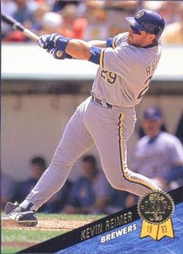 #377 Kevin Reimer - Milwaukee Brewers - 1993 Leaf Baseball