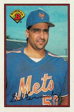 #377 Sid Fernandez - New York Mets - 1989 Bowman Baseball