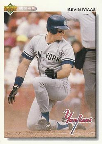 #377 Kevin Maas - New York Yankees - 1992 Upper Deck Baseball