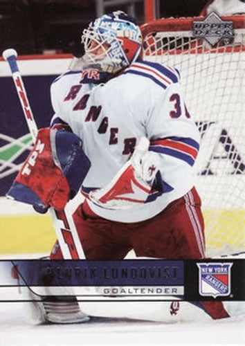 #377 Henrik Lundqvist - New York Rangers - 2006-07 Upper Deck Hockey
