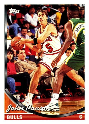 #377 John Paxson - Chicago Bulls - 1993-94 Topps Basketball