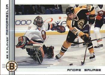 #377 Andre Savage - Boston Bruins - 2000-01 Be a Player Memorabilia Hockey