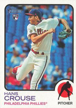 #377 Hans Crouse - Philadelphia Phillies - 2022 Topps Heritage Baseball