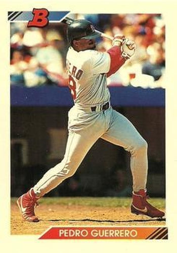 #377 Pedro Guerrero - St. Louis Cardinals - 1992 Bowman Baseball