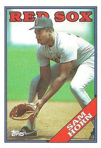#377 Sam Horn - Boston Red Sox - 1988 Topps Baseball