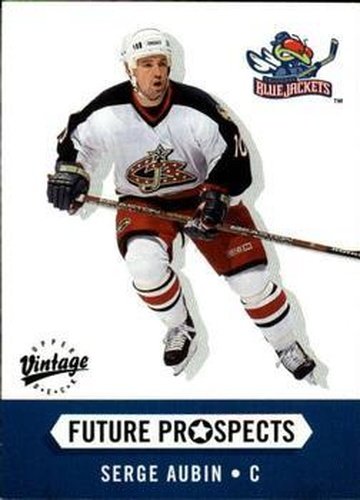 #377 Serge Aubin - Columbus Blue Jackets - 2000-01 Upper Deck Vintage Hockey