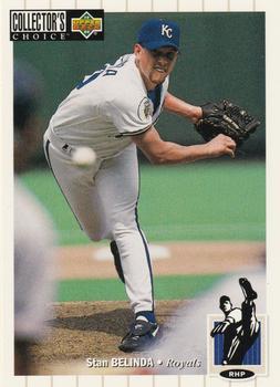 #377 Stan Belinda - Kansas City Royals - 1994 Collector's Choice Baseball