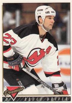 #377 Bruce Driver - New Jersey Devils - 1993-94 Topps Premier Hockey