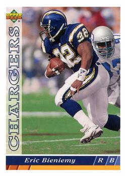 #377 Eric Bieniemy - San Diego Chargers - 1993 Upper Deck Football