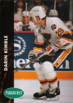 #377 Darin Kimble - St. Louis Blues - 1991-92 Parkhurst Hockey