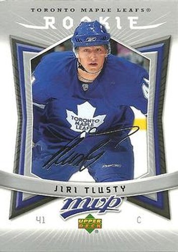 #377 Jiri Tlusty - Toronto Maple Leafs - 2007-08 Upper Deck MVP Hockey