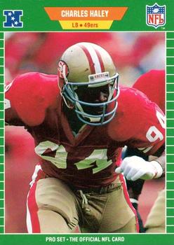 #378 Charles Haley - San Francisco 49ers - 1989 Pro Set Football