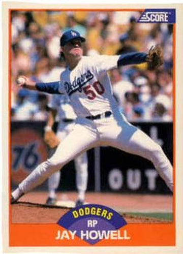 #378 Jay Howell - Los Angeles Dodgers - 1989 Score Baseball
