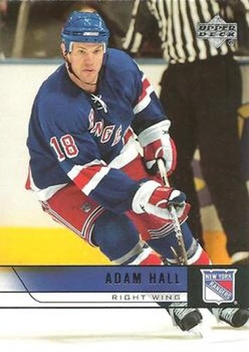 #378 Adam Hall - New York Rangers - 2006-07 Upper Deck Hockey