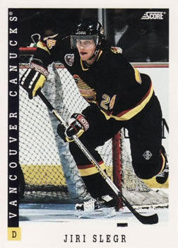 #378 Jiri Slegr - Vancouver Canucks - 1993-94 Score Canadian Hockey