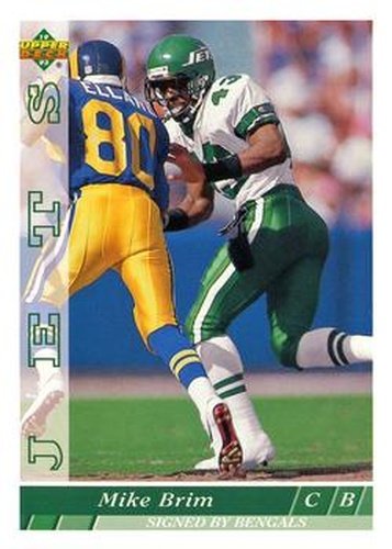 #378 Mike Brim - Cincinnati Bengals - 1993 Upper Deck Football