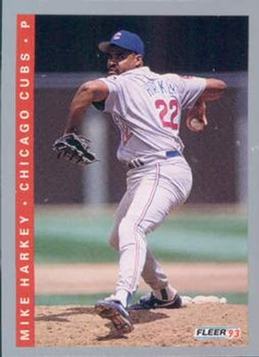 #378 Mike Harkey - Chicago Cubs - 1993 Fleer Baseball