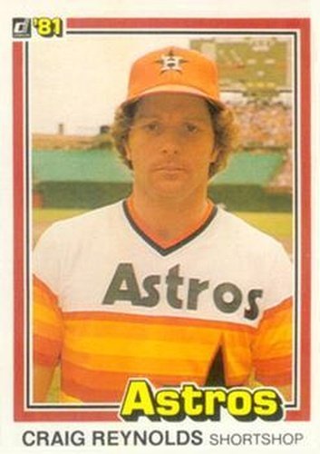 #378 Craig Reynolds - Houston Astros - 1981 Donruss Baseball