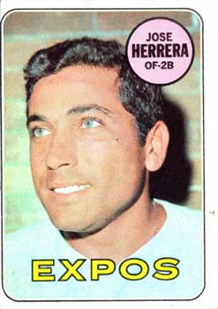 #378 Jose Herrera - Montreal Expos - 1969 Topps Baseball