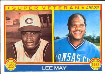 #378 Lee May - Cincinnati Reds / Kansas City Royals - 1983 O-Pee-Chee Baseball