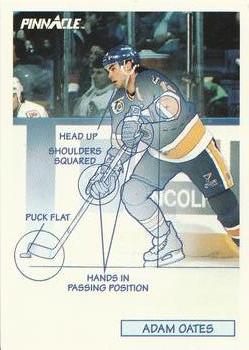#378 Adam Oates - St. Louis Blues - 1991-92 Pinnacle Hockey