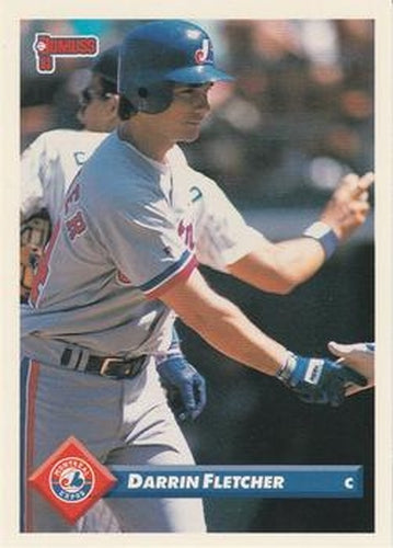 #378 Darrin Fletcher - Montreal Expos - 1993 Donruss Baseball