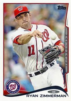 #378b Ryan Zimmerman - Washington Nationals - 2014 Topps Baseball