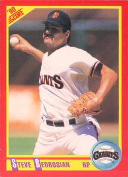 #379 Steve Bedrosian - San Francisco Giants - 1990 Score Baseball
