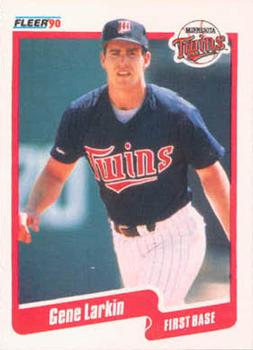 #379 Gene Larkin - Minnesota Twins - 1990 Fleer USA Baseball