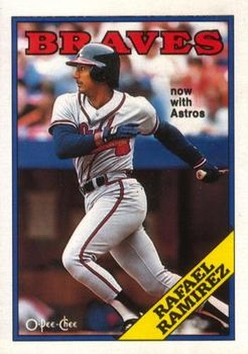 #379 Rafael Ramirez - Houston Astros - 1988 O-Pee-Chee Baseball