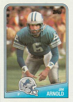 #379 Jim Arnold - Detroit Lions - 1988 Topps Football