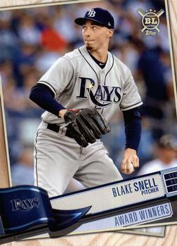 #379 Blake Snell - Tampa Bay Rays - 2019 Topps Big League Baseball