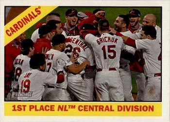 #379 1st Place NL Central Division St. Louis Cardinals - St. Louis Cardinals - 2015 Topps Heritage Baseball