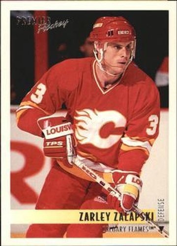 #379 Zarley Zalapski - Calgary Flames - 1994-95 Topps Premier Hockey