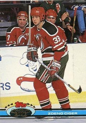 #379 Zdeno Ciger - New Jersey Devils - 1991-92 Stadium Club Hockey